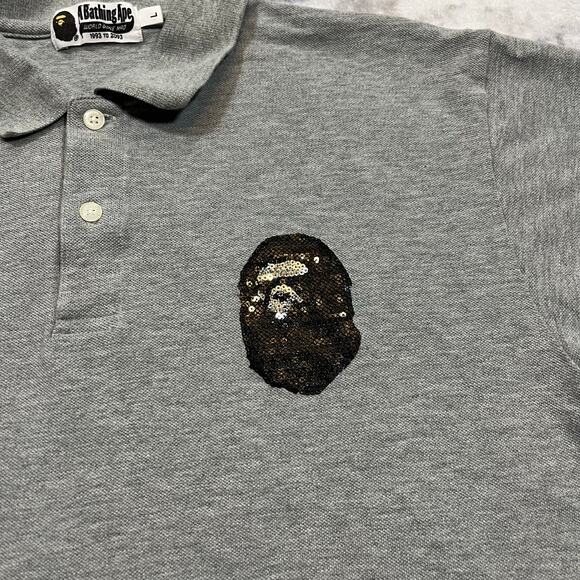 Authentic Bape 2000's Sample Ape Head Polo L - Picture 2 of 6